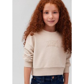 Resim Mavi Kız Çocuk Crop Sweatshirt (M7S10078-70072) 