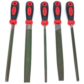 Resim Maxstar Düz Yuvarlak Balık Sırtı Kare Üçgen Kalite Eğe Seti 5 Parça 