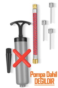 Resim ByKurt 5'li SET Top Şişirme İğnesi Seti Voleybol Basketbol Futbol Bisiklet Pilates Şişirme Seti 