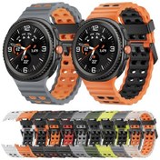 Resim Samsung Galaxy Uyumlu Watch8 / Watch8 İçin Klasik Okyanus Tarzı Hızlı Bırakma Tokası İki Renkli Silikon Saat Bandı Beyaz Siyah 