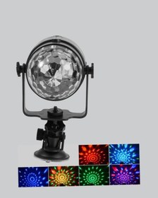 Resim 7 Renk Modlu Müzik Sensörlü Disko Topu Led Işıklı Parti Aydınlatması 