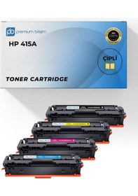 Resim 415x Çipli Yüksek Kapasite Uyumlu - Color Laserjet Pro M479fnw M479fdw M479fdn M479dw M454dw M454dn 
