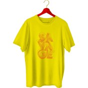 Resim Bluu Savage Sporcu T-Shirt Bisiklet Yaka 