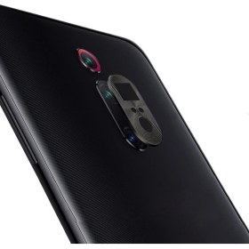 Resim Microcase Xiaomi Redmi Mi 9t Kamera Lens Koruma Halkası Kapalı Tasarım Siyah 