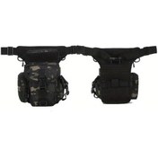 Resim Maxaccess Kara Kamuflaj Taktiksel Bacak Çantası - Ayarlanabilir Outdoor Bel Çantası Yürüyüş Bisiklet Motosiklet Dayanıklı Siyah Kamuflaj 