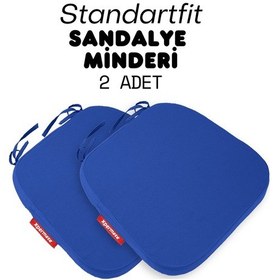 Resim XPERMATE Standartfit Oval Sandalye Minderi 42x42x5 Mavi 