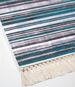 Resim Alanur Home Eko Trend Djt Yıkanabilir Kaymaz Taban 3 Lü Yatak Odası Takımı 1677 Degrade Turkuaz 