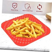 Resim ABOOFAN Sağlıklı Pişirme İçin 2li Air Fryer Güveç Kabı Silikon Yapışmaz Pişirme Matı Seti 