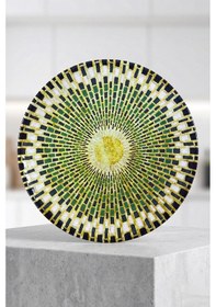 Resim Grandora Modern Yeşil Desenli 6 Adet 27 Cm Servis Tabağı Tatlı, Pasta, Servis, Kahvaltı Tabağı Seti Yeşil 