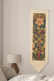 Resim William Morisse Duvar Halısı, Sanat Serisi Dekor, 100cm Kanvas Flama Askılı Duvar Örtüsü NO:696 - Renkli - 9 / 30 x 100 