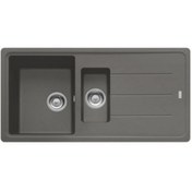 Resim Franke Fragranıt Evye Basıs Bfg 651 Stone Grey 1.5 Gözlü Sag/sol Damlalıklı 