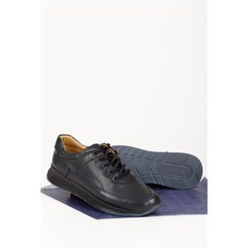 Resim GÖNDERİ(R) Erkek Lacivert Antik Bağcıklı Hakiki Deri Comfort Sneaker 