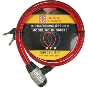 Resim Motosiklet Kilidi 25 MM 150 CM Çelik Halat 