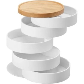 Resim Tosca 5 Raflı Beyaz Mücevher Kutusu 