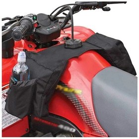 Resim Hightower Siyah 9.06x11.02in Ağır Hizmet Atv/utv Çantası - Büyük Kapasiteli, Dayanıklı 600d Oxford, Ayarlanabilir Kayış, Fermuarlı Cepler Siyah 