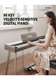 Resim Donner Ddp-60 Dijital Piyano Gray Wood Grain 