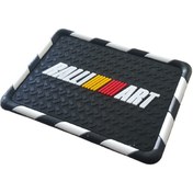 Resim caraks Kaydırmaz Silikonlu Ped Araç Göğüs Torpido Ev Ofis Çok Amaçlı Rallı Art Damalı Desen 18cmx13,5cm 