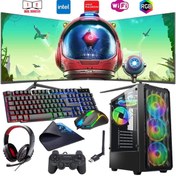 Resim i7 13700F 16GB DDR4 1TB m2 8GB RX580 Çift 24\ Monitörlü Oyun Bilgisayarı (Gaming SET) 