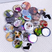 Resim 10/20/30 adet 44mm 1.7 inç Sıcak Satış Sevimli Çeşitli Badje Moda Tekli Ürün DIY Düğme Dekorasyon El Sanatları Yenilik Yaratıcı Badje Okul Çantası Sırt Çantası Kolye Giyim Aksesuarları Arkadaşlar ve Ortaklar için Hediye Verme 