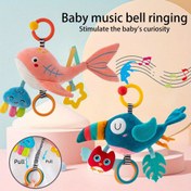 Resim CEKCEK Bebek Müzik Zili Oyuncakları - Renkli Balık ve Hayvan Çekme Halkaları, Polyester Elyaf, 0-3 Yaş Aralığı İçin İdeal, Doğum Günleri, Tatiller ve Yeni Yıl Hediyeleri İçin Mükemmel, Bayram Oyuncakları | Müzikli Mobil | Canlı Renkler 