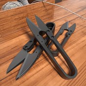 Resim Dayanıklı Karbon Çelik U Şekilli Pruning Makası - Verimli Çim Kesimi, Bahçe ve Avlu için Kolay Tutma Ucu, Klasik Stil 
