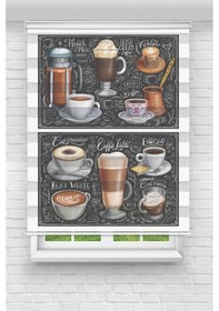 Resim Perdecizade Enxboy Kahve Sefası Dijital Baskılı Zebra Perde-cocuk Odası-stor Perde Pz-779 Renkli 