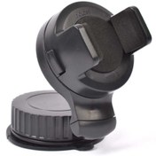 Resim MOBAX Mini Araç Telefon Tutucu Kıskaçlı Ön Cam/Göğüs Vakumlu Mobile Phone Holder Siyah 