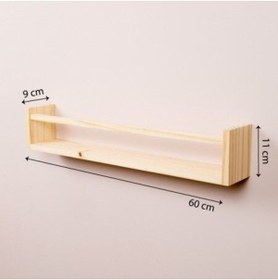 Resim EMTA Ahşap Raf Montessori Kitaplık Çocuk Odası Aksesuar Dekorasyon 