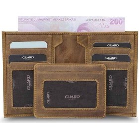 Resim Guard Antik Taba Hakiki Deri Çıkarılabilir Gizli Kartlıklı Erkek Cüzdan // Grd260225wt1578 Diğer 