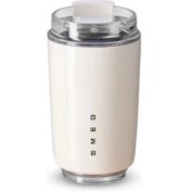 Resim Smeg 240ML Süt Beyaz Içecek Kupası Seyahat Taşınabilir Içme Kupası Paslanmaz Çelik Vakum Sızdırmaz Kahve Termosu (Yurt Dışından) 