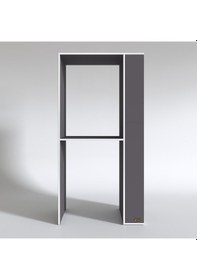 Resim Kenzlife Çamaşır-Kurutma Makinesi Dolabı Bolodenka Gri 180*090*60 Banyo Kapaksız Arkalıksız Çok Renkli 