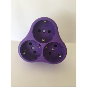 Resim Tunç Çadır Mor Golyat Yonca Tip Fiş Priz 