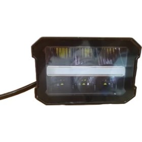 Resim Space Offroad Sis Lambası 11,5 x 8 x 9cm Beyaz-Amber Gündüz Ledli 28W 12-80V Adet/ LASS352 