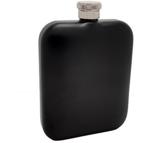 Resim Çelik Üzeri Mat Siyah 5 Oz 150 ML Içki Matarası Py84Sy Siyah 