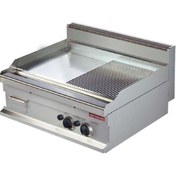 Resim Arisco Izgara Fry Top (hard Chrome Plated Surface)elektrikli 1/2 Düz, 1/2 Oluklu Yüzey Power 8100 W 