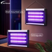 Resim Senbowe Eu Plug 3-Tube Sivrisinek Öldürücü Lambası, İç Duvar Montajlı Sinek Öldürücü Lambası, Kimyasal Olmayan Böcek Geçirmez Lamba - Yatak Odaları, Mutfaklar ve Avlular için Mükemmel - Pil veya Sivrisinek Kovucu Gerektirmez, İç Mekan Kullanımı için Sivrisinek Kovucu 