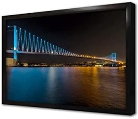 Resim İstanbul Boğaz Köprüsü Çerçeveli Cam Tablo 20x30 cm CA16329 