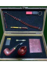 Resim Pipsan Pipo Ahlat Ağacı Balsa Filitreli Çakmaklı Cüzdan Anahtarlık Tesbih Set 605735-709148 