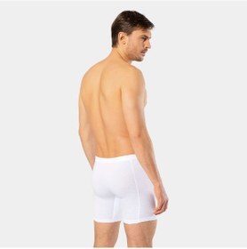 Resim Cacharel Erkek Likralı Uzun Boxer Bel Bantlı 1336/beyaz 