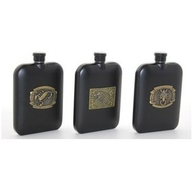 Resim Periboia Paslanmaz Çelik Kabartmalı Tekli 6 Oz Matara 