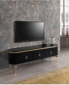 Resim Evnesya1 Desing Tv Sehpa Siyah 