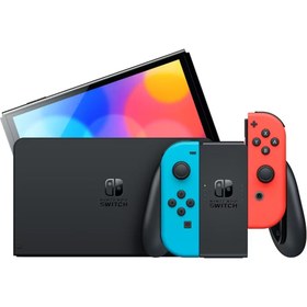 Resim Nintendo Switch – OLED Model | Neon Mavi & Kırmızı Joy-Con 