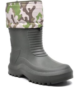 Resim Liarca Su Geçirmez Hafif EVA Kauçuk Çizme Avcı Balıkçı Motorcu Kurye Termal Çoraplı Yağmur Çizmesi 