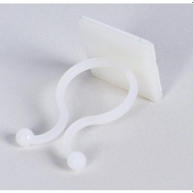 Resim Yapışkanlı Kablo Bağı Kroşe Yapışkan Klips Kablo Tutucu 100lü 