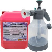 Resim Pembe Renkli Köpük 5 Kg Ve 3 Lt Geniş Hazneli Köpük Pompası Seti İle Araç Köpükleme, Sünger 