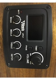 Resim Valencia Vc564cebsb Elektro Klasik Gitar Cutaway Kahve Sunburst Kesik Kasa - Ekolayzırlı - Parlak Cila 