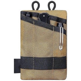 Resim Mini Açık Hava Cep Düzenleyici Kese Çok İşlevli Kamp Yürüyüş Dağcılık Kart Anahtar Aracı Haki 