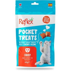Resim Reflex Pocket Treats Choosy Seçiçi Kediler İçin Kedi Ödül Maması 60 Gr 