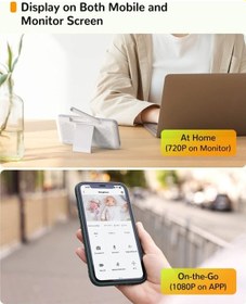 Resim Kameralı Bebek Telsizi 1080p Bebek Telsizi Videosu 5" Bebek Monitörü - Kamera ve Uygulamalı 