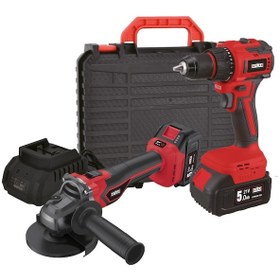 Resim Attlas ATBL 21 ATBL 21 AG + ATBL 21 PD + 2x5.0AH + Kömürsüz Taşlama + Darbeli Matkap 2'li Set 